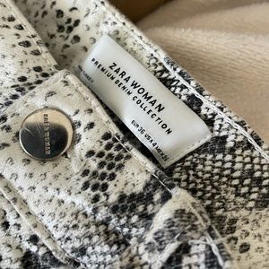 Zara snakeskin pants